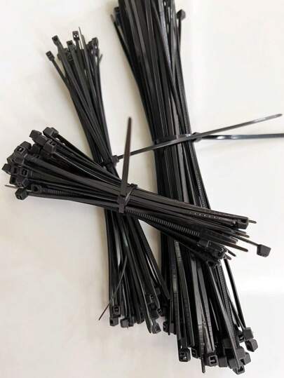 100pcs/set Self-locking Cable Ties  Nylon Cable Tie Plastic Cable Ties Acid, Corrosion Resistance, Insulation