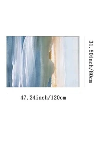 1 pieza Alfombra con estampado de pincelada moderno poliéster para casa