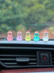 5 cái Trang trí xe thiết kế vịt hoạt hình phát sáng - Nhiều màu - Xem 1