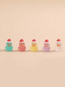 5 cái Trang trí xe thiết kế vịt hoạt hình phát sáng - Nhiều màu - Xem 3