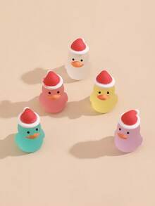 5 cái Trang trí xe thiết kế vịt hoạt hình phát sáng - Nhiều màu - Xem 4