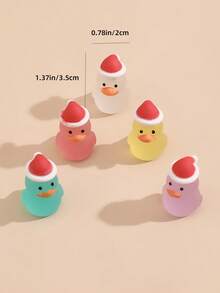 5 cái Trang trí xe thiết kế vịt hoạt hình phát sáng - Nhiều màu - Xem 5
