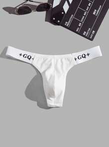 Hombres Accesorio con estampado de letra - Blanco - Ver 1