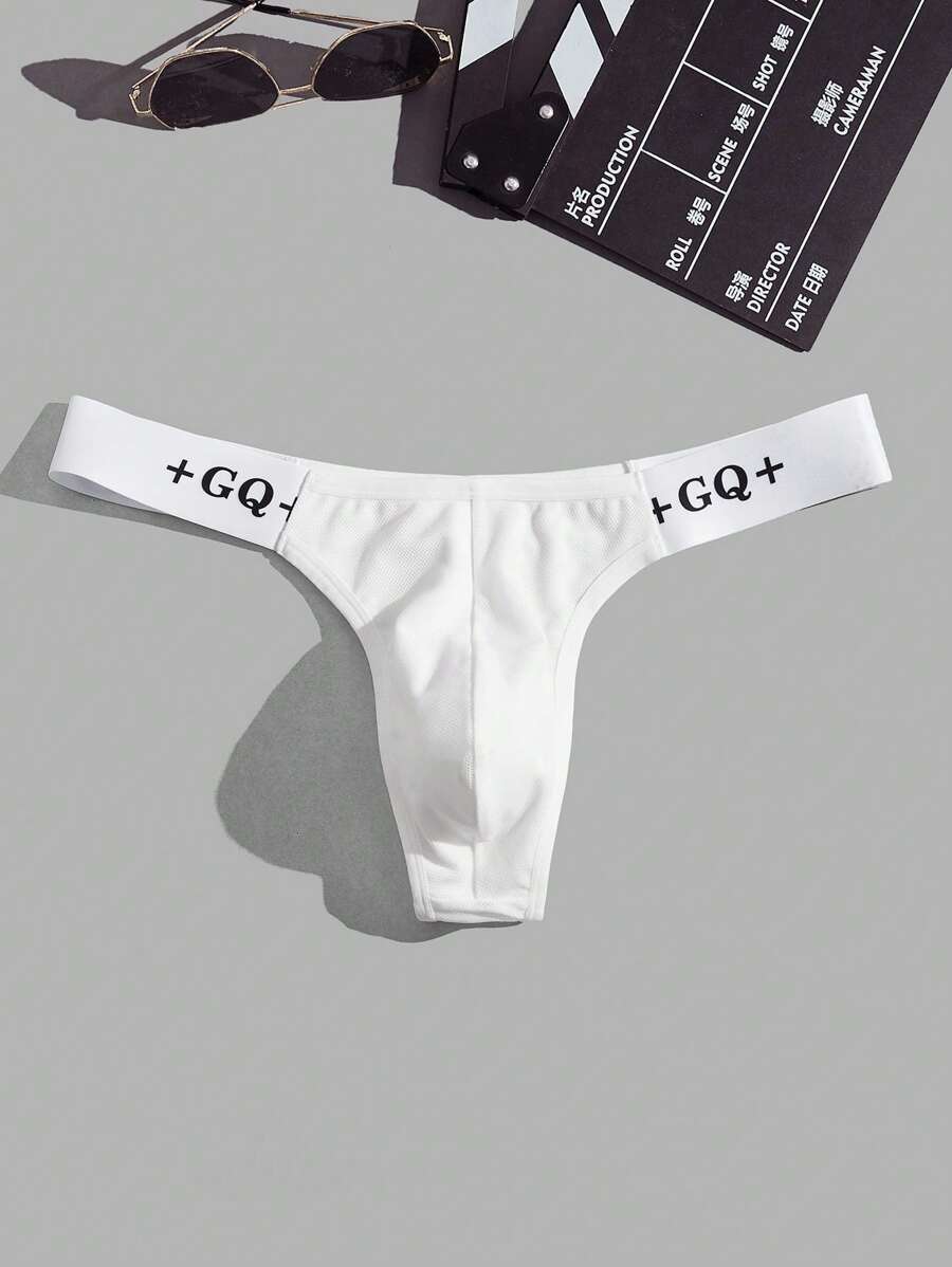 Hombres Accesorio con estampado de letra - Blanco - Ver 1