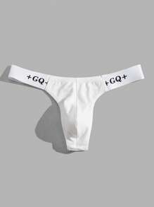 Hombres Accesorio con estampado de letra - Blanco - Ver 4