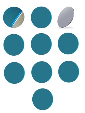 10 stuks ronde beugels, magnetische plaat, metalen plaat, autotelefoonhouder, compatibel met iPhone, Android-telefoon, cadeau voor verjaardagen, familie, vrienden, push-pull telefoongreep, telefoonaccessoires
