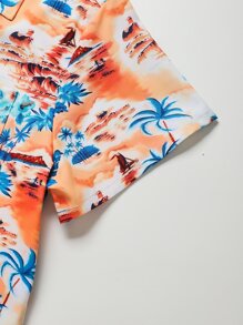 NITAGUT Áo sơ mi Nam Nút phía trước Nhiệt đới Boho - Nhiều màu - Xem 4