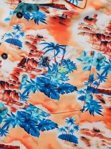NITAGUT Áo sơ mi Nam Nút phía trước Nhiệt đới Boho - Nhiều màu - Xem 6