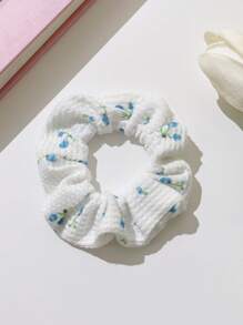 10个装女士格子和花卉图案发圈，休闲发绳，可作发圈、发圈、发饰，可作礼物或马尾辫发饰