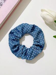 10个装女士格子和花卉图案发圈，休闲发绳，可作发圈、发圈、发饰，可作礼物或马尾辫发饰