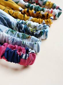 5 chiếc băng đô in hoa - Nhiều màu - Xem 4