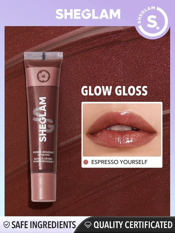 SHEGLAM Power Bouquet Lip GlossEspresso Yourself Shiny Tinted