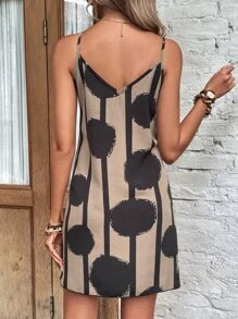 SHEIN LUNE Polka Dot Print Cami Dress - Multicolor - View 2