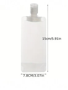 5入組塑料乳液分配器極簡主義透明乳液分配器適合家用旅行 - 白色 - 查看 7