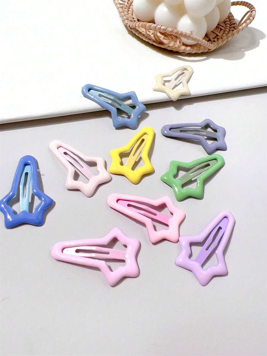 10 cái Clip chụp hình thời trang thiết kế ngôi sao nữ, để trang trí - Nhiều màu - Xem 1