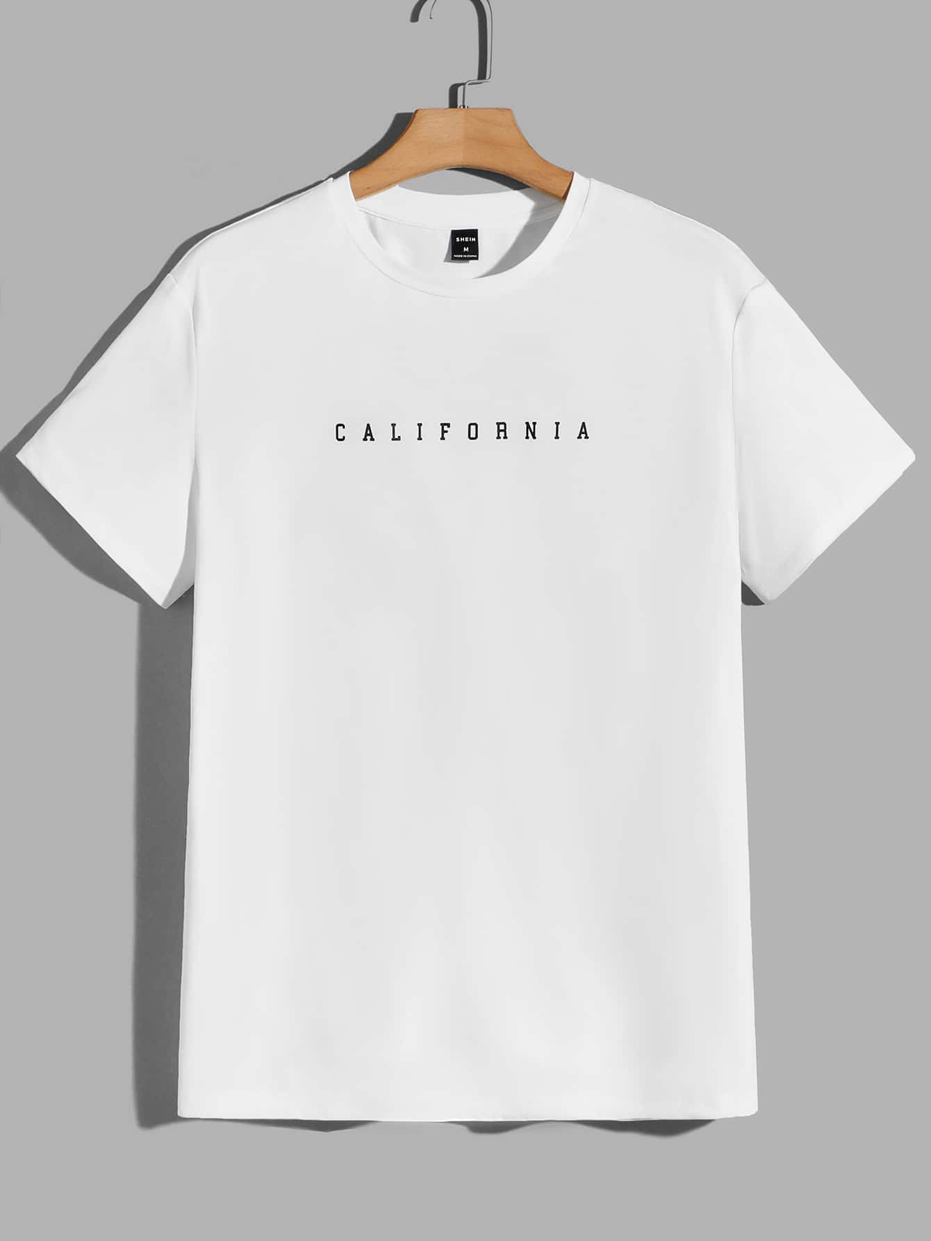 EASEVO Hombres Camiseta con estampado de letra