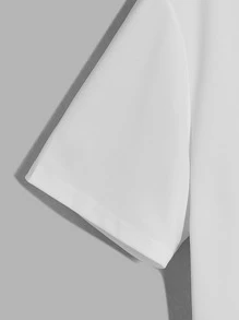 EASEVO Hombres Camiseta con estampado de letra