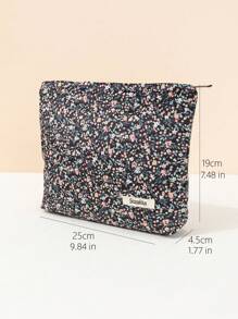 1 件花卉灯芯绒可爱小清新软花大容量六角包化妆包女士女孩化妆包化妆袋护肤包洗漱包收纳包，旅行必需品邮轮必需品宿舍必需品，婚礼伴娘礼物，妈妈礼物，生日礼物，送给朋友和老师的礼物，家居装饰，浴室客厅卧室装饰，浴室收纳盒，珠宝收纳盒，唇油收纳盒，指甲油收纳盒 - 彩色 - 查看 6