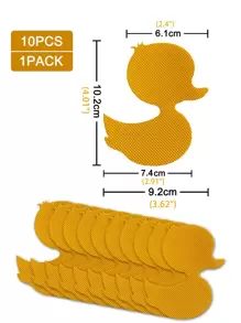 10pcs Duck Design Anti-Slip Shower Tread Sticker Home Bathroom Decor Fall Decor Back To School