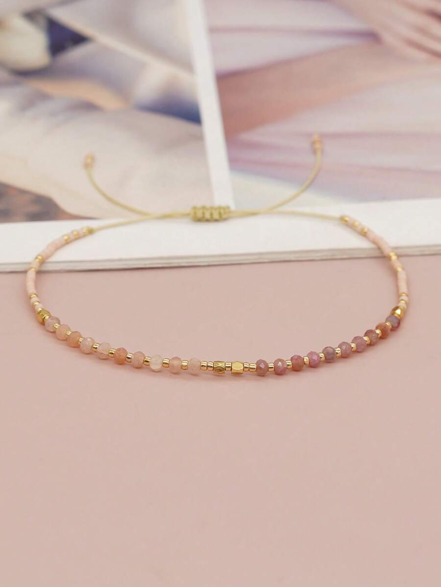 1pc Fashionable Bead Decor Bracelet For Women For Daily Decoration - Multicolor - View 1