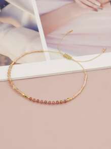 1pc Fashionable Bead Decor Bracelet For Women For Daily Decoration - Multicolor - View 3