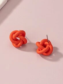 bông tai xoắn - trái cam - Xem 2