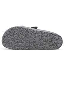 Men's Plastic Waterproof Wear-Resistant Slip-Resistant Solid Color Flat Heel Open Toed Slippers
