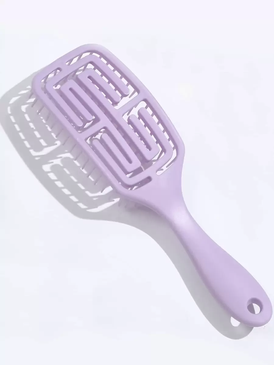 迷你薰衣草空心气垫发梳，发刷，梳子，美发工具，美发产品及配件，适用于理发店、美容院、返校季、旅行度假必备，女士美发配件，发刷，顺发梳，理发师，美发工具，美发产品，刷子，后梳，护发，发刷，梳子，发刷，迷你发刷，卷发产品，美发设备，圣诞节，理发店，美发，木梳，发型，美发，发刷，后梳，造型刷，卷发刷，边缘刷，发梳，梳发，发刷套装，梳发，卷发梳，顺发刷，女士发刷，头发，旅行，美发产品，美发工具，美发用品，理发师，理发师配件，理发店，美发设备 - 淡紫色 - 查看 1