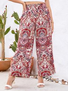SHEIN VCAY Quần Plus Size Bộ lạc Boho - Nhiều màu - Xem 2