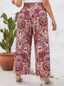 SHEIN VCAY Quần Plus Size Bộ lạc Boho - Nhiều màu - Xem 5