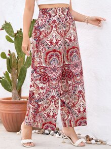 SHEIN VCAY Quần Plus Size Bộ lạc Boho - Nhiều màu - Xem 6