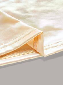 SHEIN ICON 狂歡金屬質感單肩短款金屬質感上衣 - 白色 - 查看 8