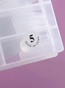 FULL BEAUTY Elevate Your Style With 120pcs Coffin Clear Transparent Nail Mould For Home DIY Nail Salon Nail Extension Press On Nails Nail Supplies - Clear - View 4