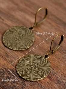 1 Đôi Vintage Chim Ruồi & Họa Tiết Hoa Bông Tai Giọt Dành Cho Nữ Trang Trí Hàng Ngày - Nhiều màu - Xem 4