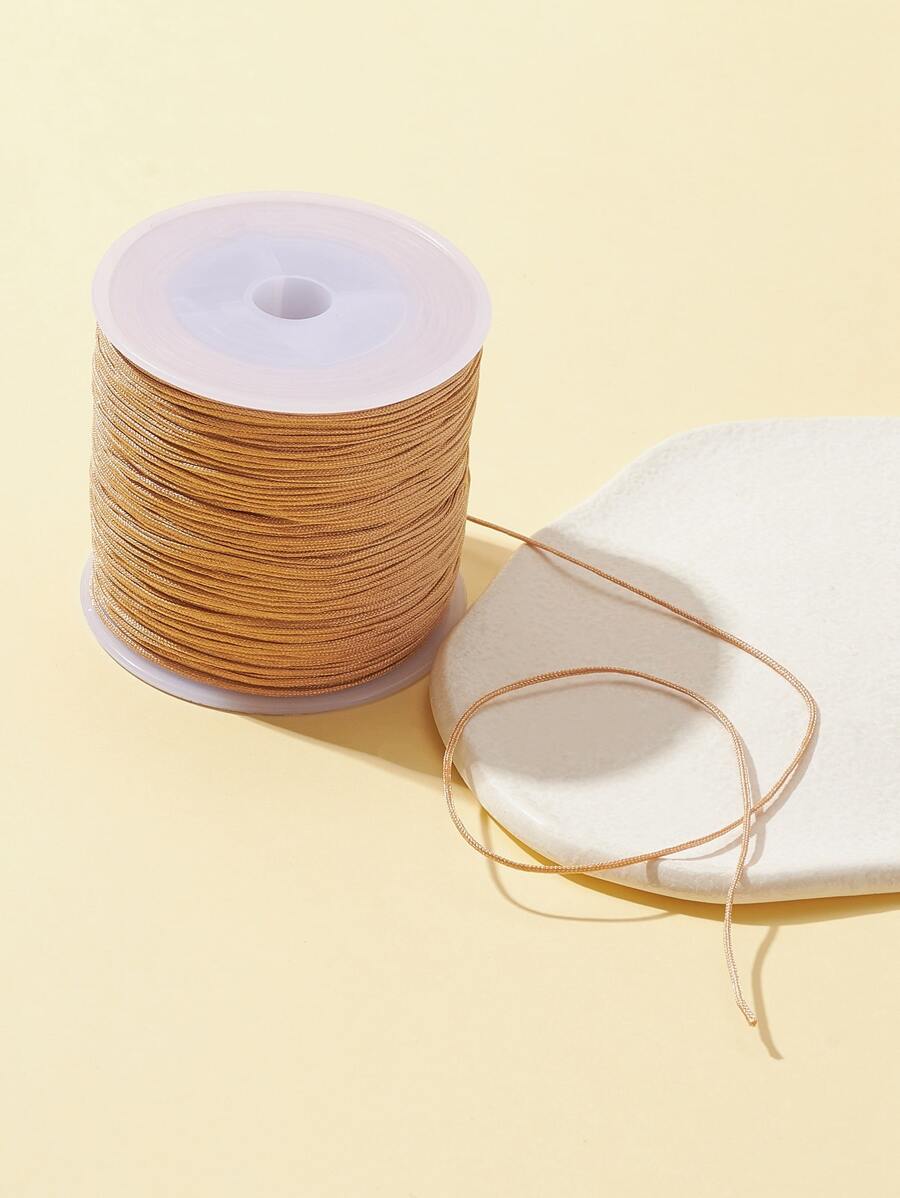 Approx. 100m/Roll 0.8mm Nylon Braided Cord, Suitable For Beaded Jewelry Making