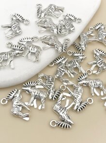 20入組麋鹿DIY吊墜 - 銀色 - 查看 2