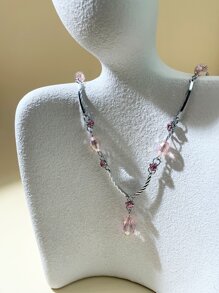 珠子裝飾項鍊 - 彩色 - 查看 1