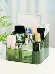 Clear Makeup Organizer - Dark Green - View 2
