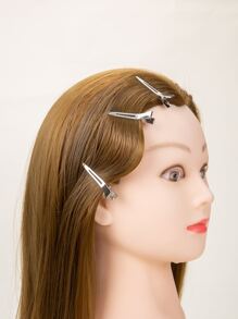 70Pcs Duck Billed Hair Clips For Styling Sectioning, Metal Hair Clips For Women Long Hair, Metal Alligator Curl Clips For Hair Roller Salon(Silver) - Silver - View 2