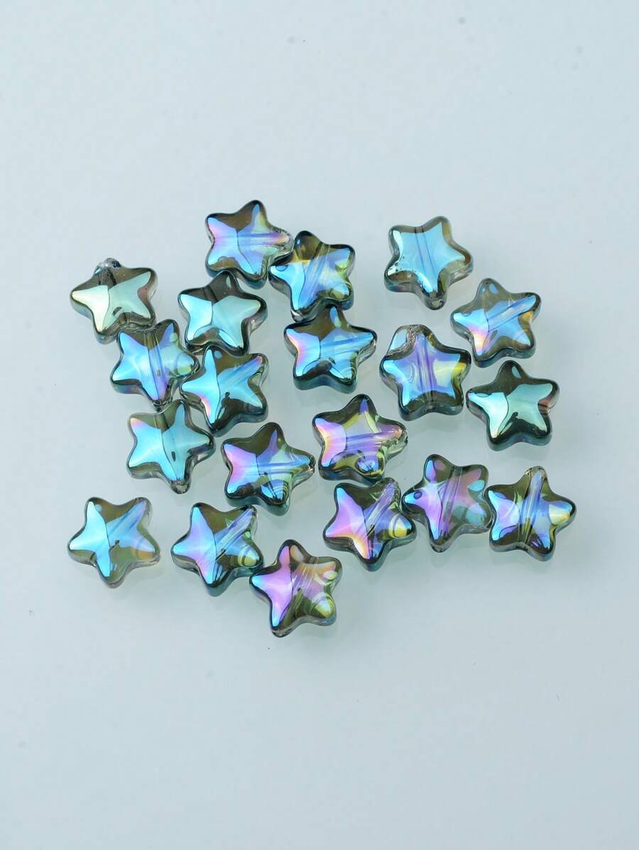 20 hạt thiết kế ngôi sao DIY - màu xanh lá - Xem 1