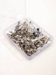 70Pcs Duck Billed Hair Clips For Styling Sectioning, Metal Hair Clips For Women Long Hair, Metal Alligator Curl Clips For Hair Roller Salon(Silver) - Silver - View 4