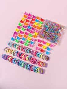 1660pcs Toddler Girls Butterfly Design Hair Accessory Set - Multicolor - View 1