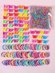 1660pcs Toddler Girls Butterfly Design Hair Accessory Set - Multicolor - View 2