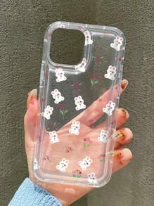 Cartoon Rabbit Pattern Anti-fall Phone Case - Clear - View 2