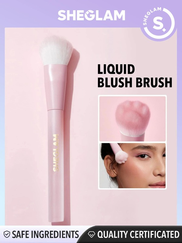 SHEGLAM Color Bloom Liquid Blush Brush Synthetic Kitty Paw Design Blush