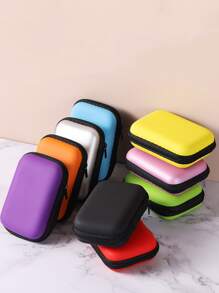 1pc Túi bảo vệ tai nghe mini màu ngẫu nhiên Hộp đựng bộ sạc kỹ thuật số Túi đựng tai nghe Túi kỹ thuật số Túi đựng cáp Túi điện tử Túi đựng đồ điện tử Túi đựng cáp Túi đựng đồ điện tử cho doanh nghiệp, du lịch, trường học, cao đẳng, văn phòng - Nhiều màu - Xem 1