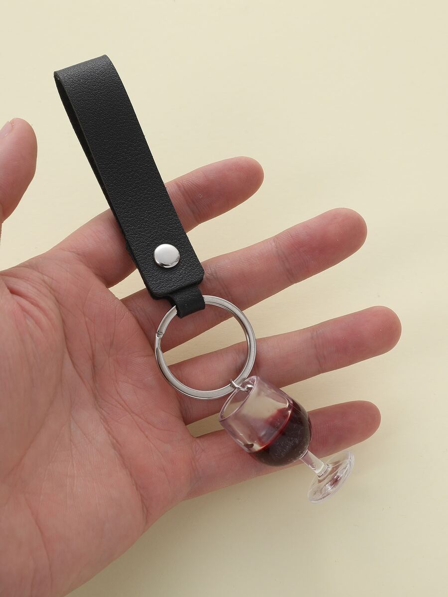 Llavero Copa de vino rojo - Multicolor - Ver 1