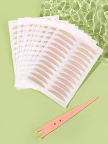 9pcs Double Eyelid Tapes & 1pc Applicator, Instant Eye Lifting, Enlarging Eyes, One-Time Eye Shaping Tool Eyelid Tape, Unisex,Makeup,Cheap,Room Decor,Vanity,Travel,Bedroom,Makeup Accessories,Cheap,Stocking Stuffers,Makeup,Makeup Tools,Cheap Stuff,Gifts,Gifts For Women,Christmas Gifts - Khaki - View 5