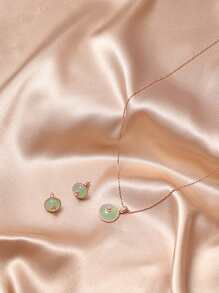 3 piezas Set joya con diseño redondo - Multicolor - Ver 1