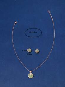 3 piezas Set joya con diseño redondo - Multicolor - Ver 3